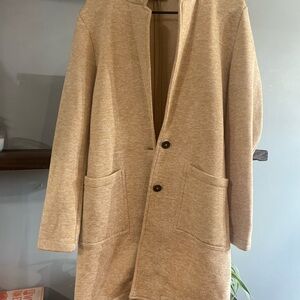 Lands' End women’s Beige sweater fleece